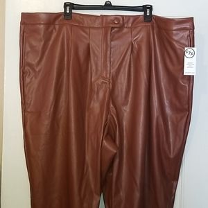 Fashion to figure 4x Faux Leather pants